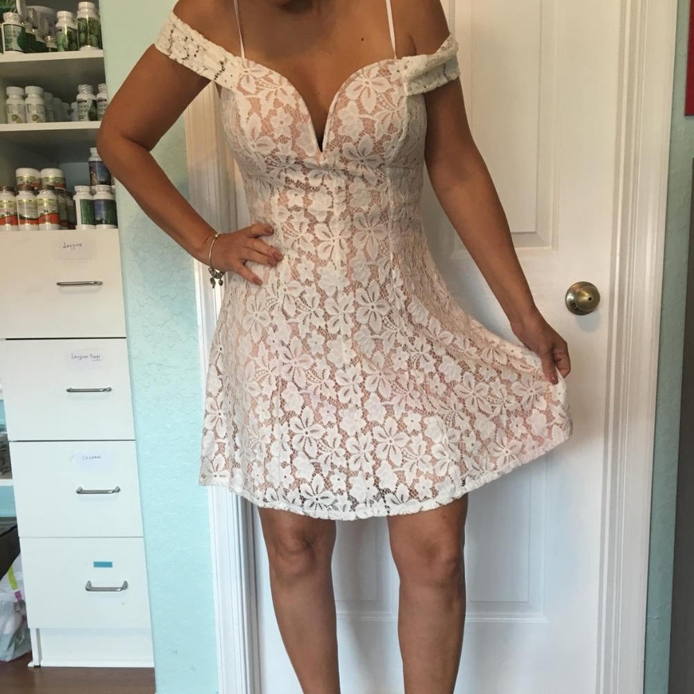 Rose Triangles Dress Woman - Picture 5 of 8